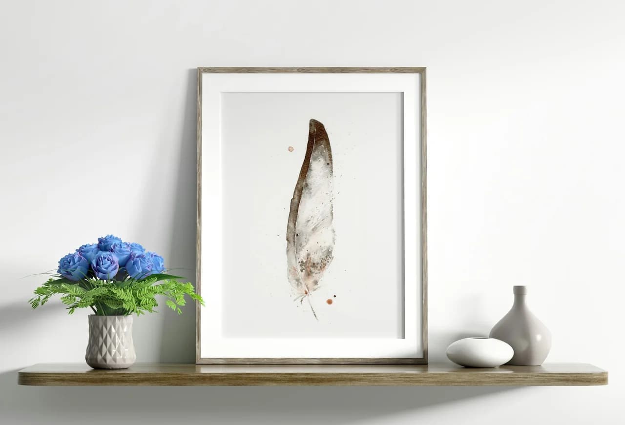 Bald Eagle shown in a room setting