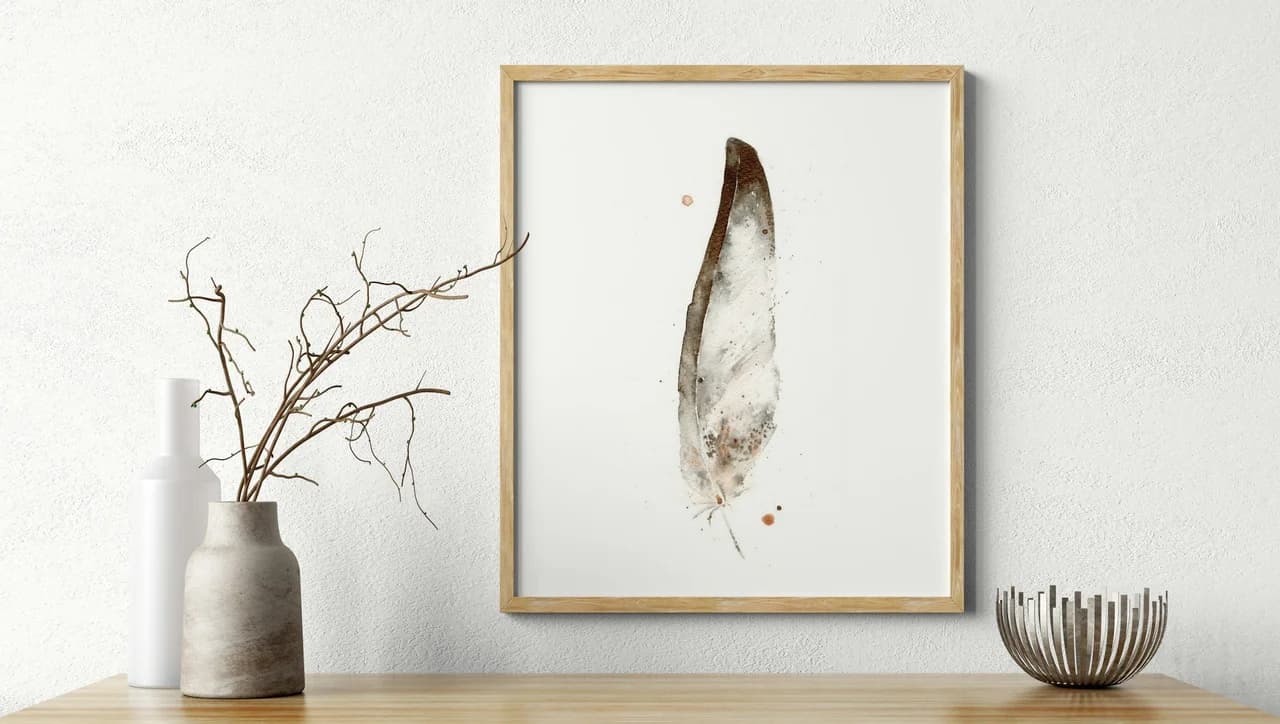 Bald Eagle shown in a room setting