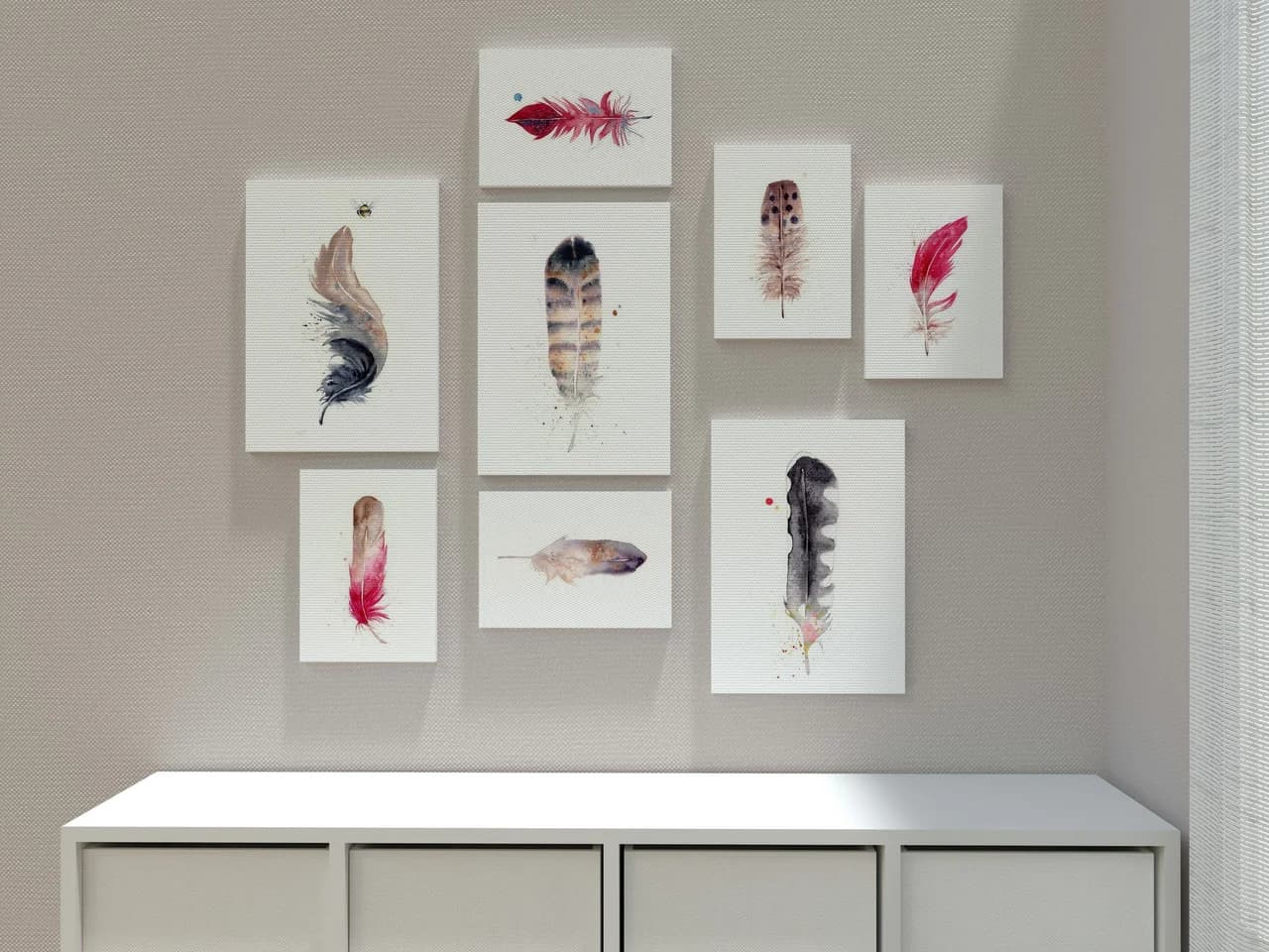 Magpie shown in a room setting