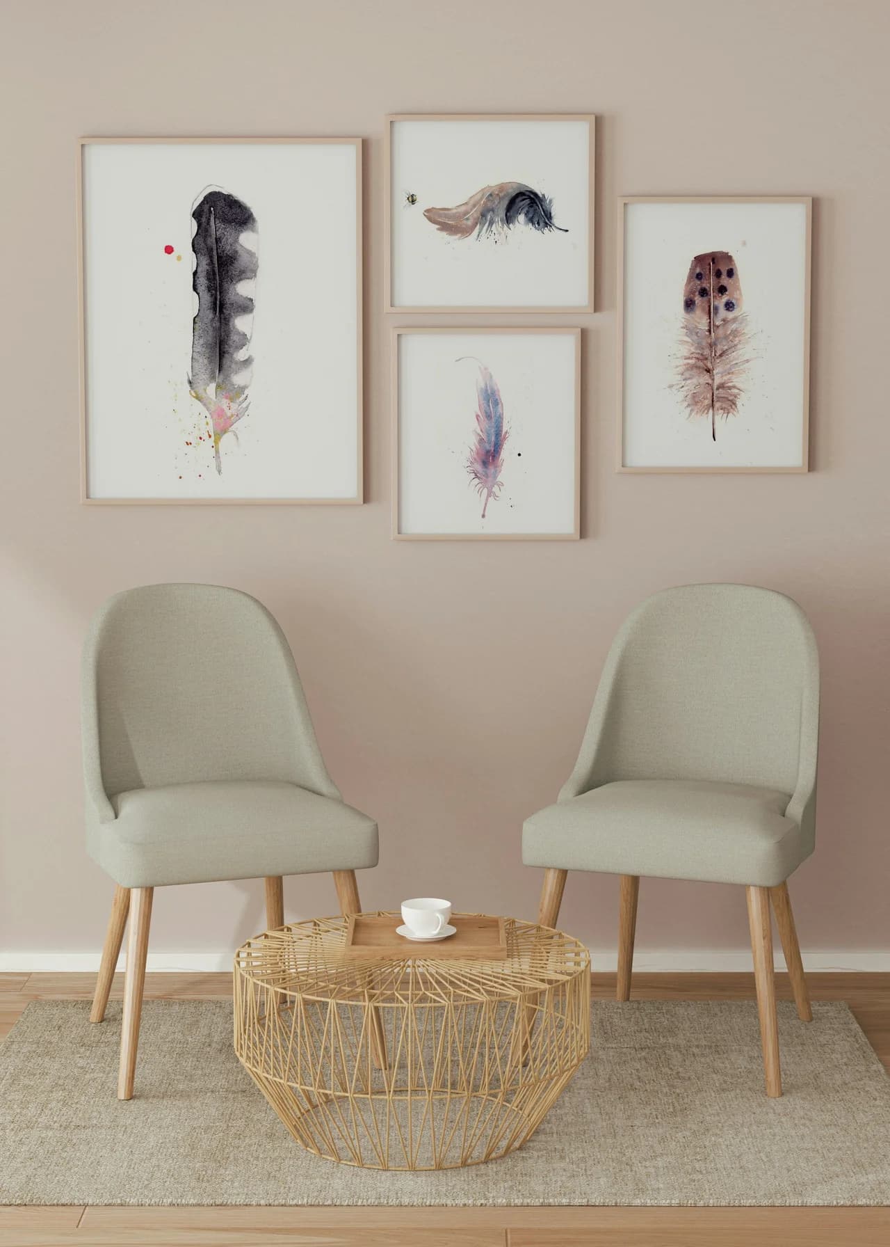 Magpie shown in a room setting