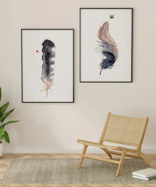 Magpie shown in a room setting