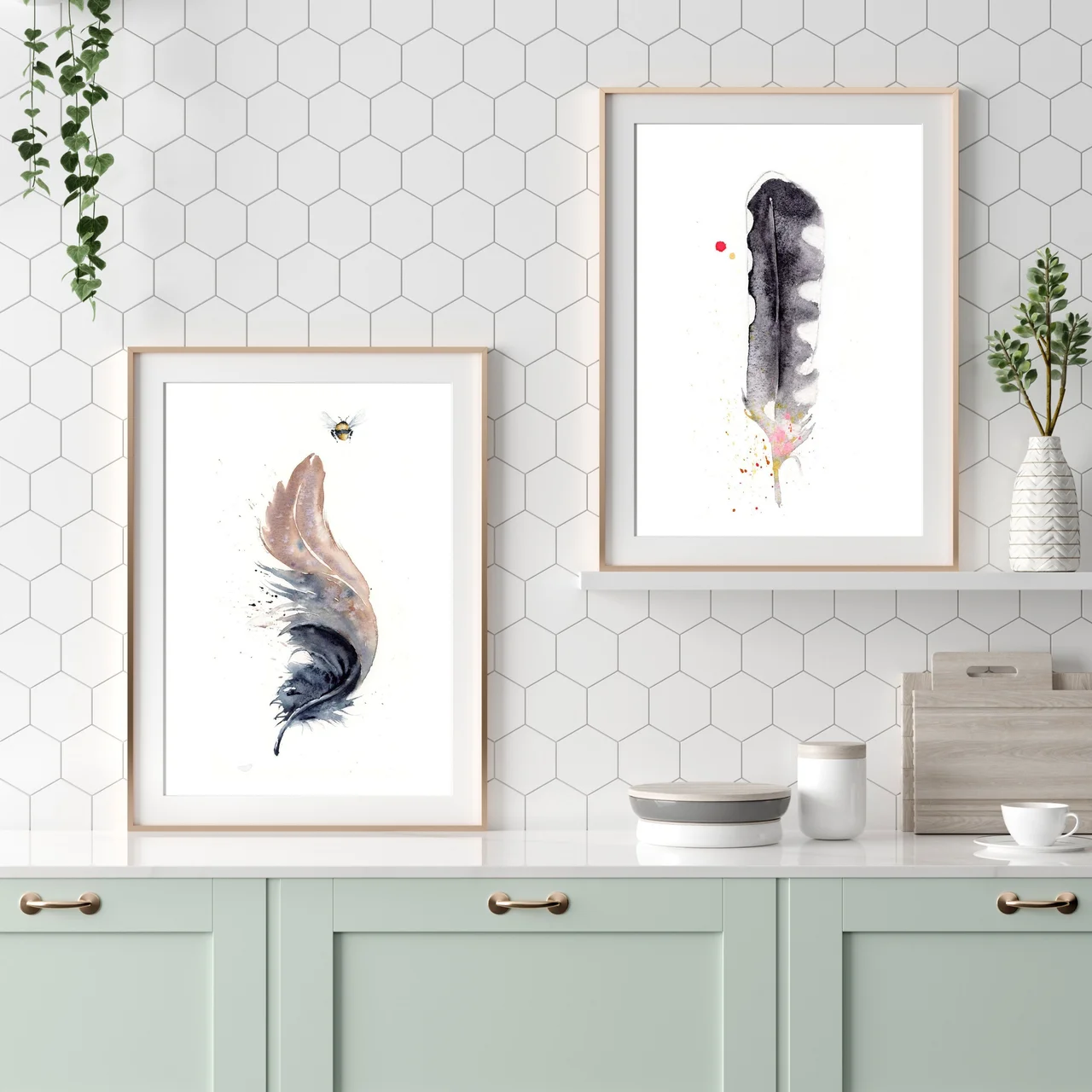 Magpie shown in a room setting