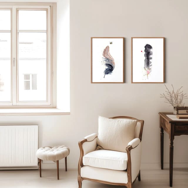 Magpie shown in a room setting