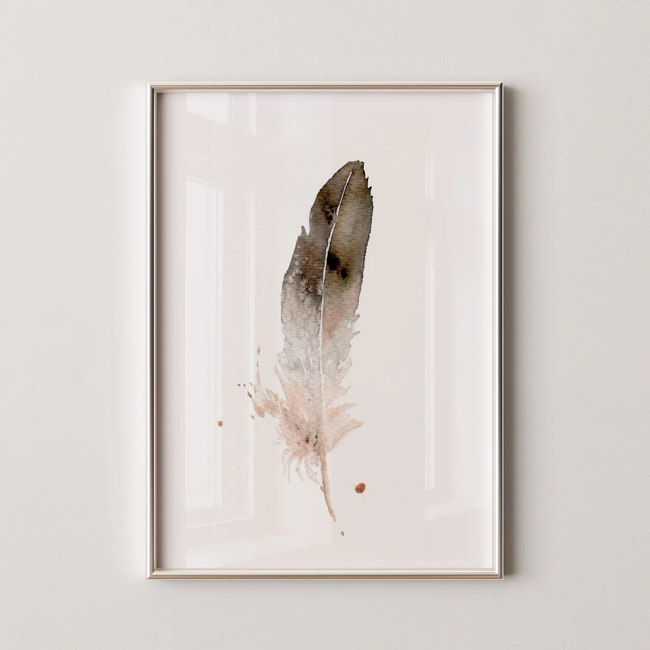 Bald Eagle shown in a room setting