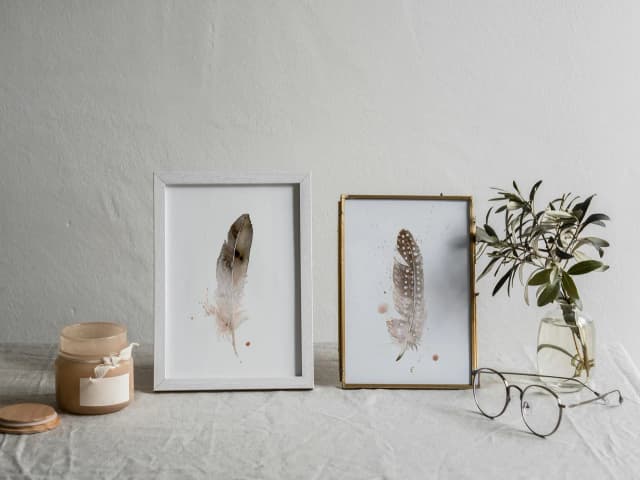 Bald Eagle shown in a room setting