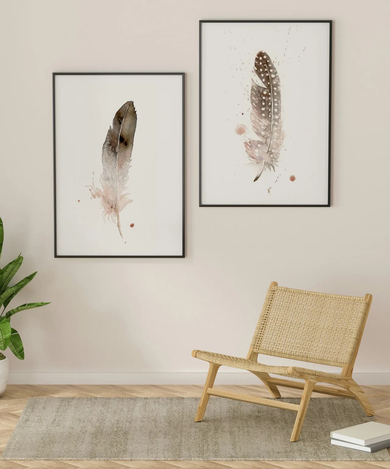 Bald Eagle shown in a room setting