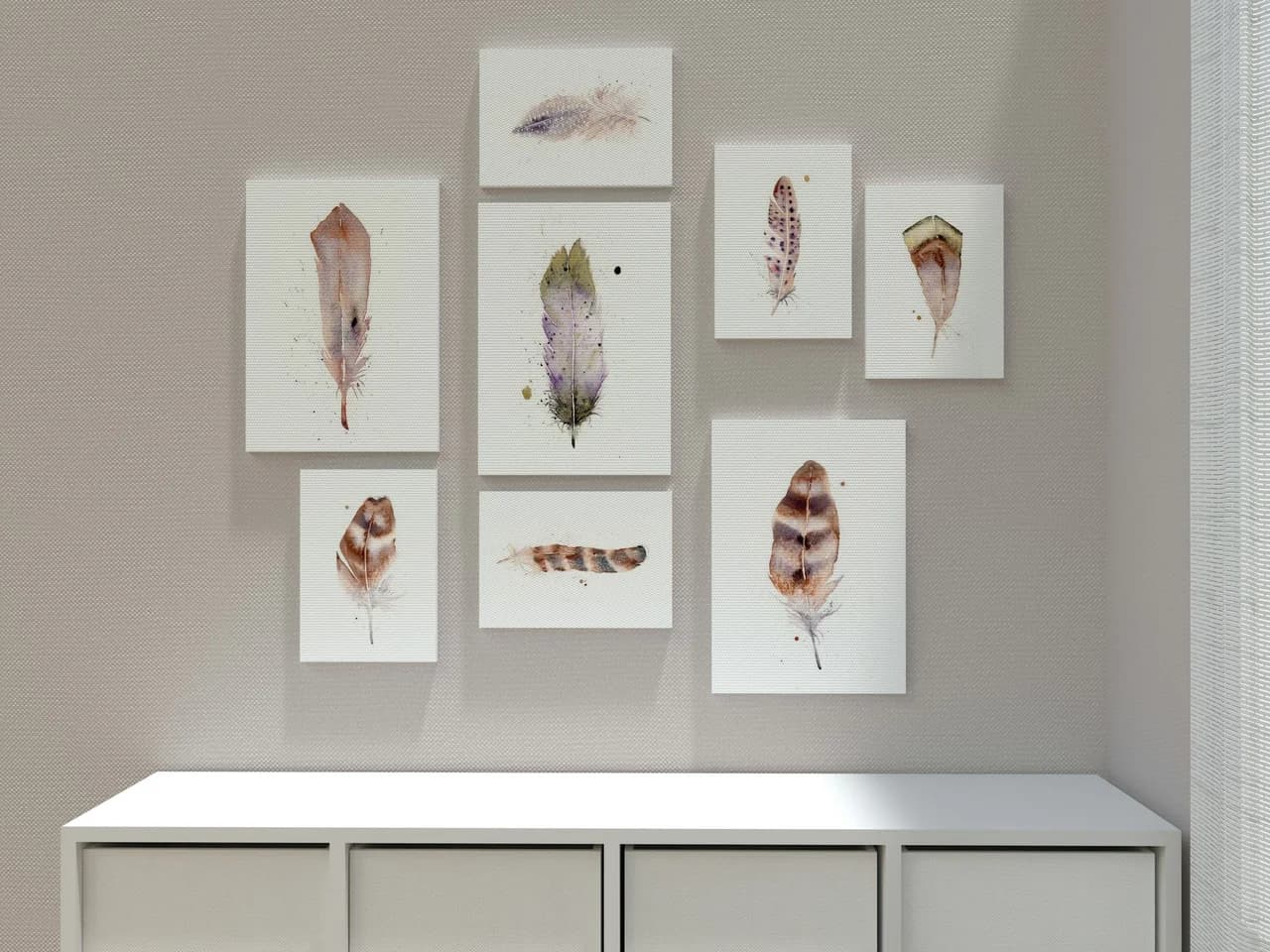 Barn Owl shown in a room setting