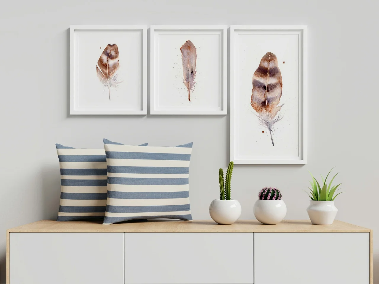 Barn Owl shown in a room setting