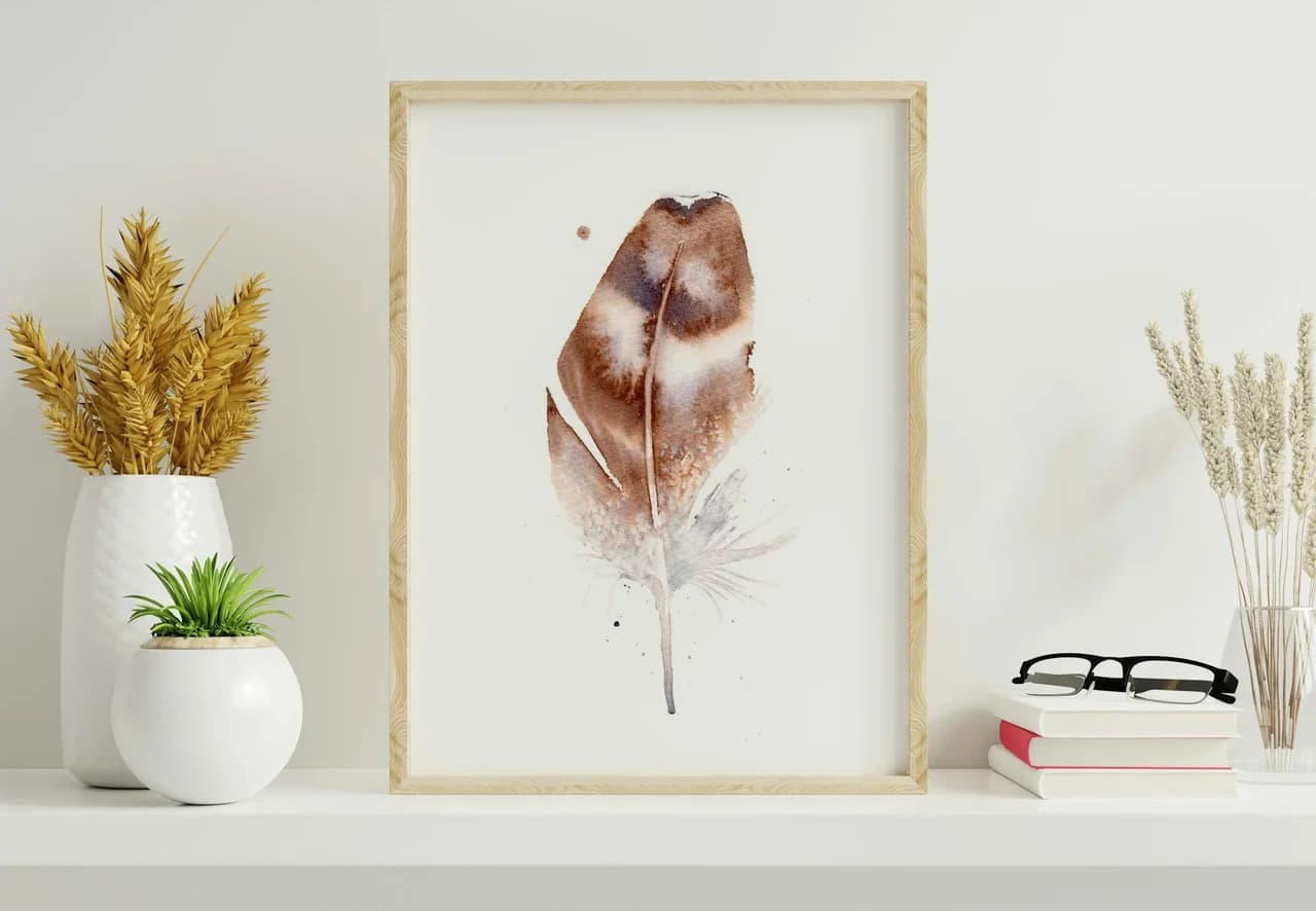 Owl shown in a room setting