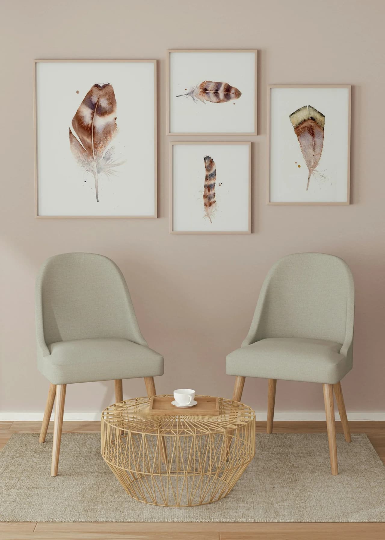 Owl shown in a room setting