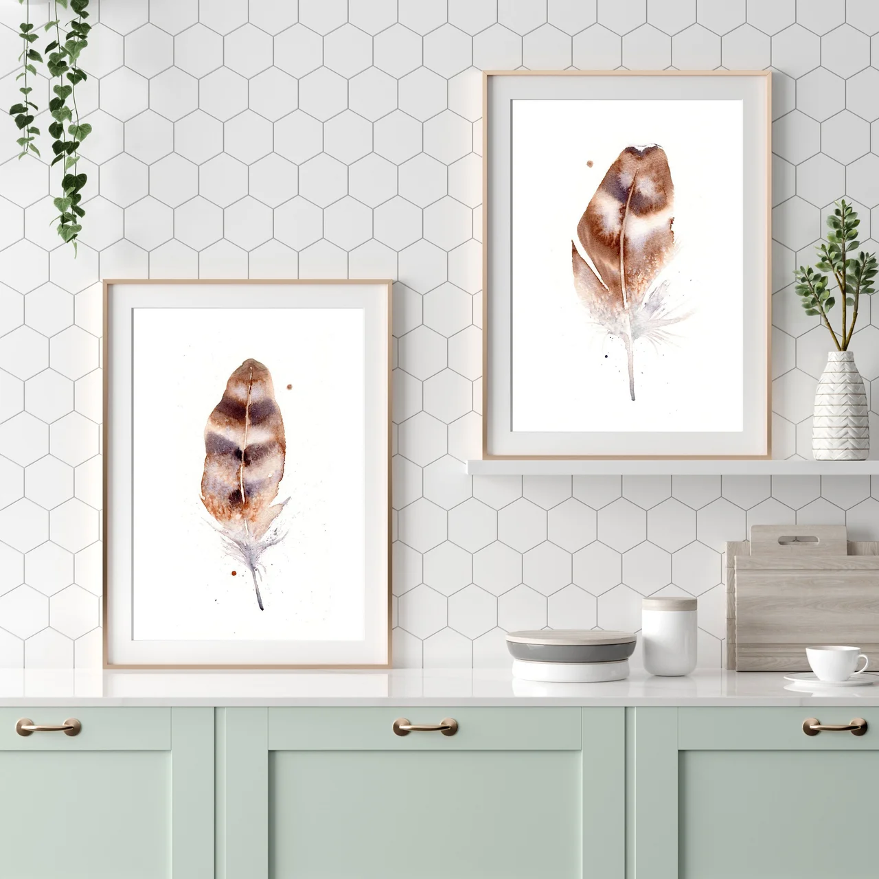 Owl shown in a room setting