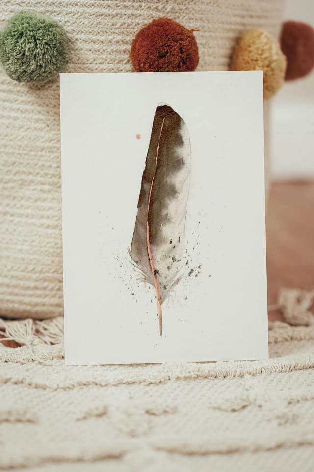 Northern Flicker Adult Red Shafted shown in a room setting