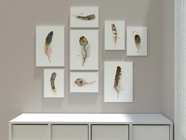 Northern Flicker Adult Red Shafted shown in a room setting