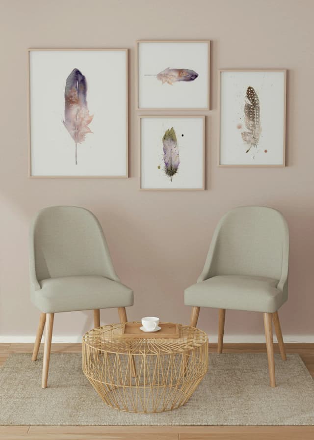 American Bittern shown in a room setting