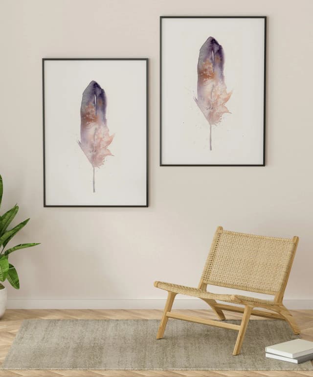 American Bittern shown in a room setting