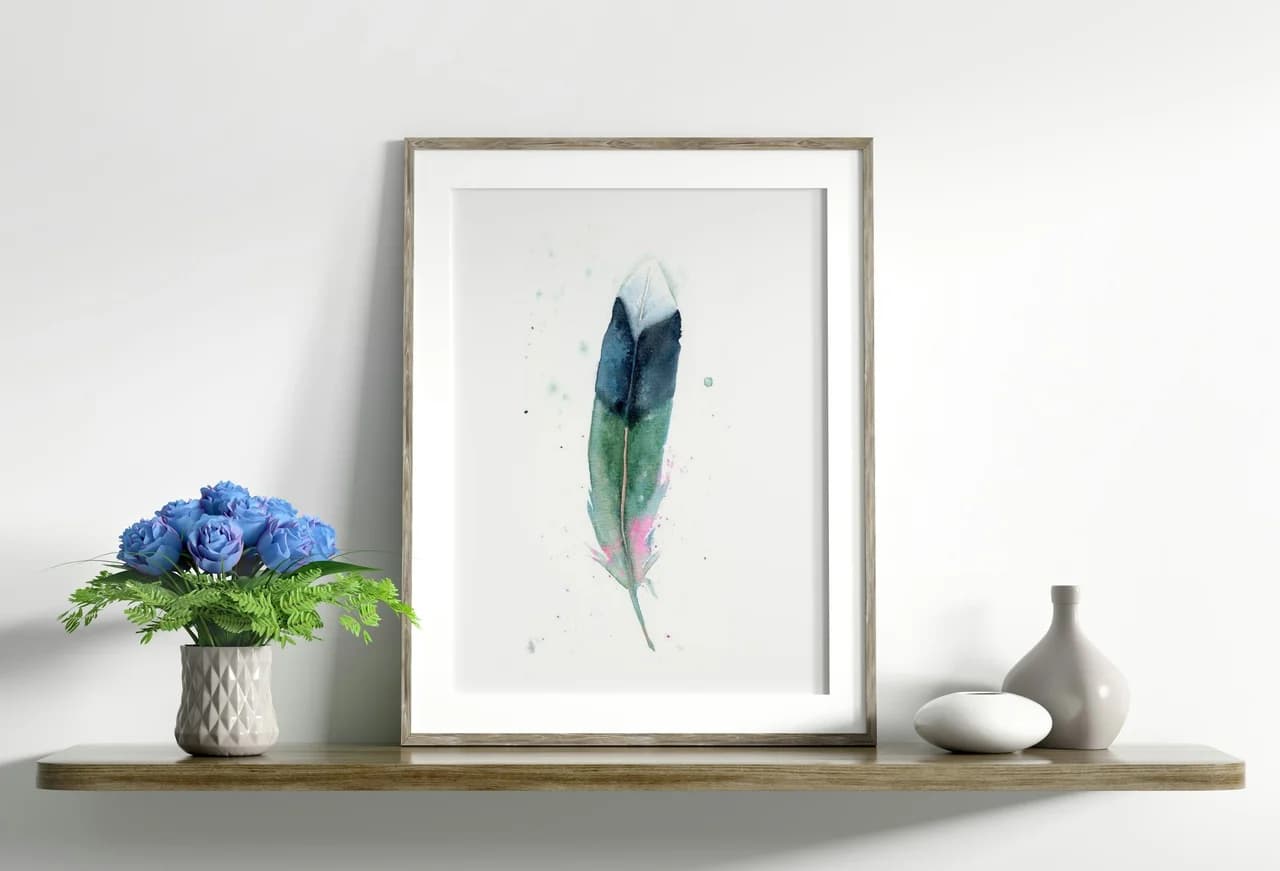 Mallard shown in a room setting