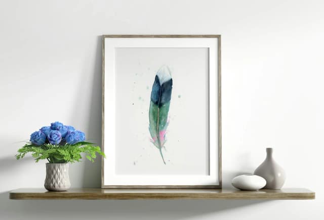 Mallard shown in a room setting
