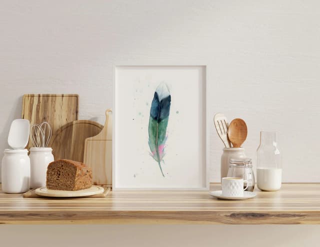 Mallard shown in a room setting