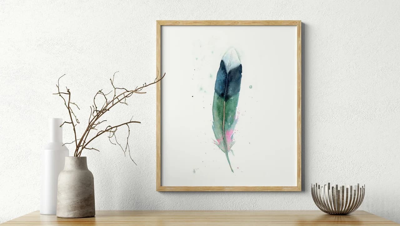 Mallard shown in a room setting