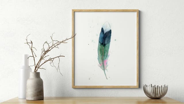 Mallard shown in a room setting