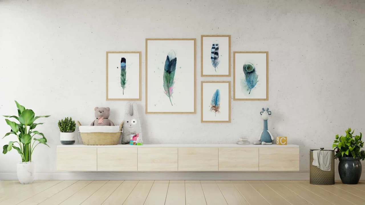 Mallard shown in a room setting