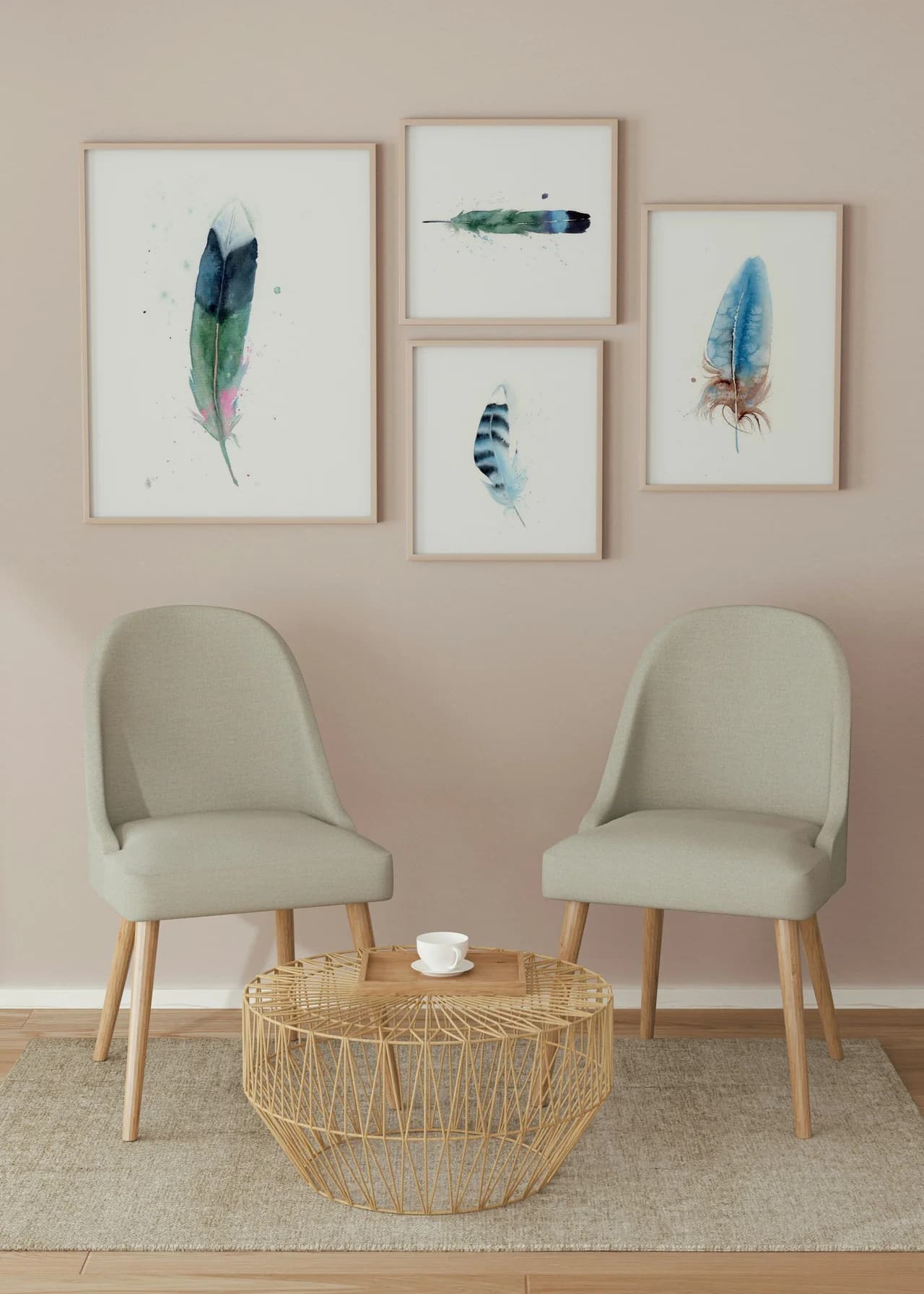 Mallard shown in a room setting