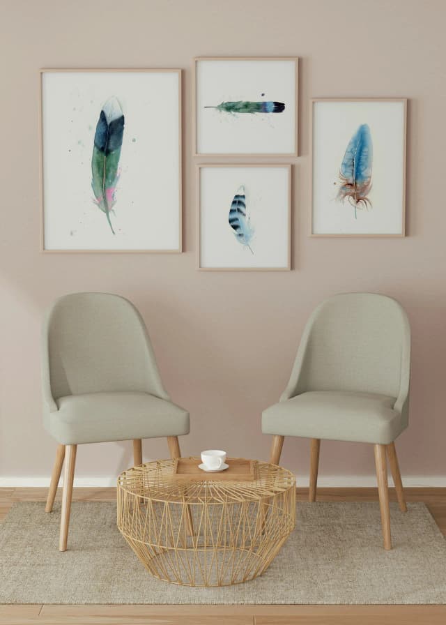 Mallard shown in a room setting
