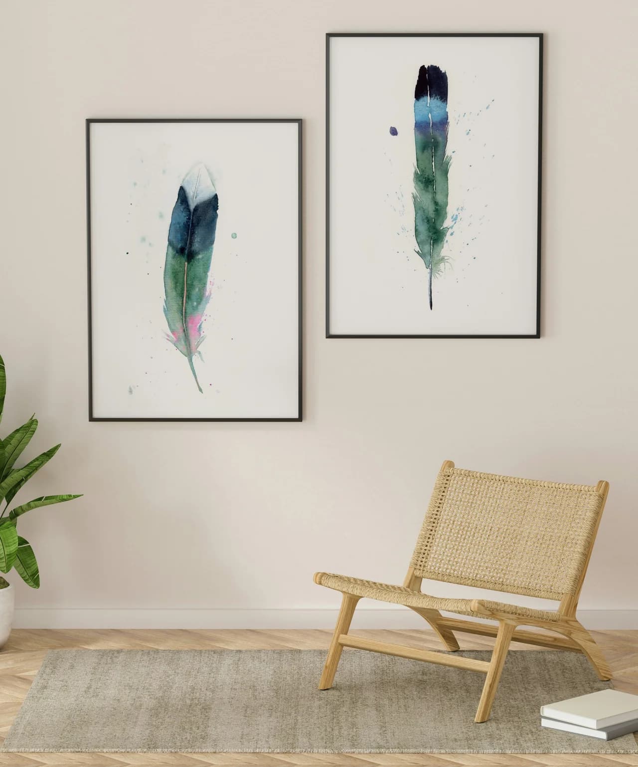 Mallard shown in a room setting