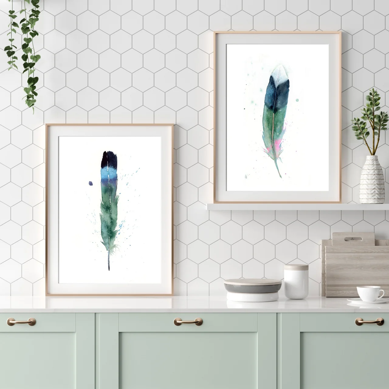 Mallard shown in a room setting