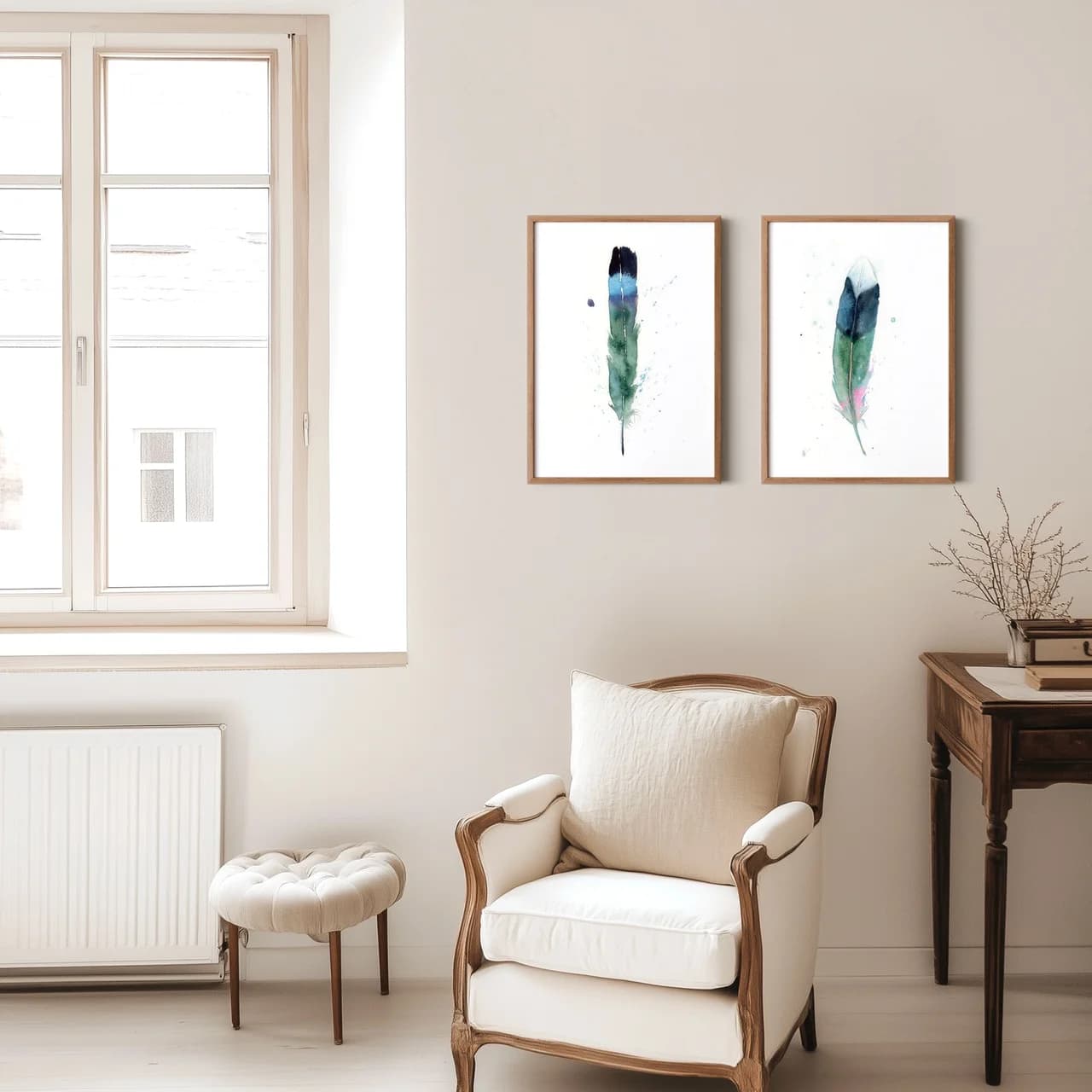 Mallard shown in a room setting