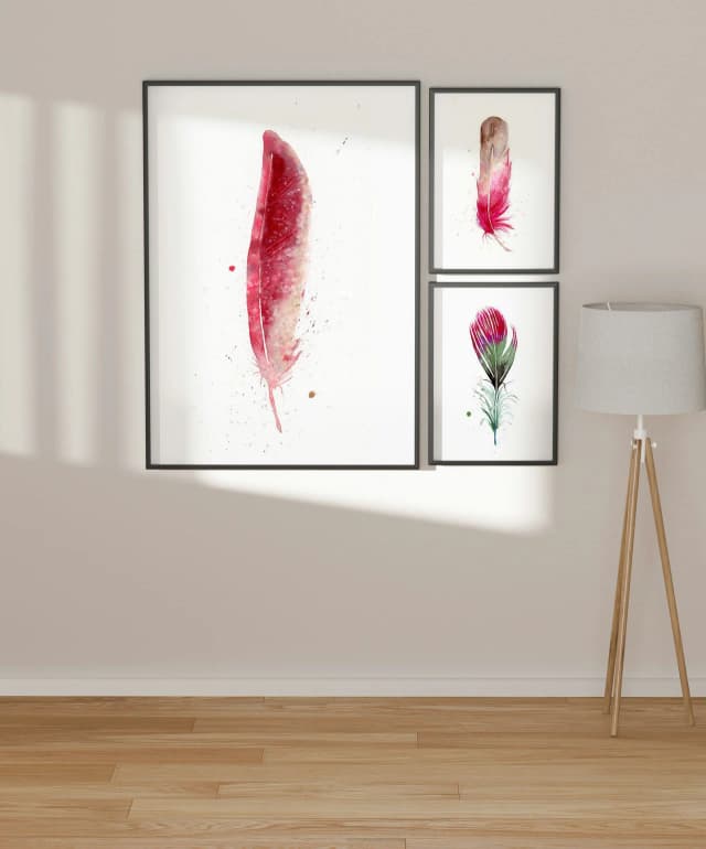 Cardinal shown in a room setting