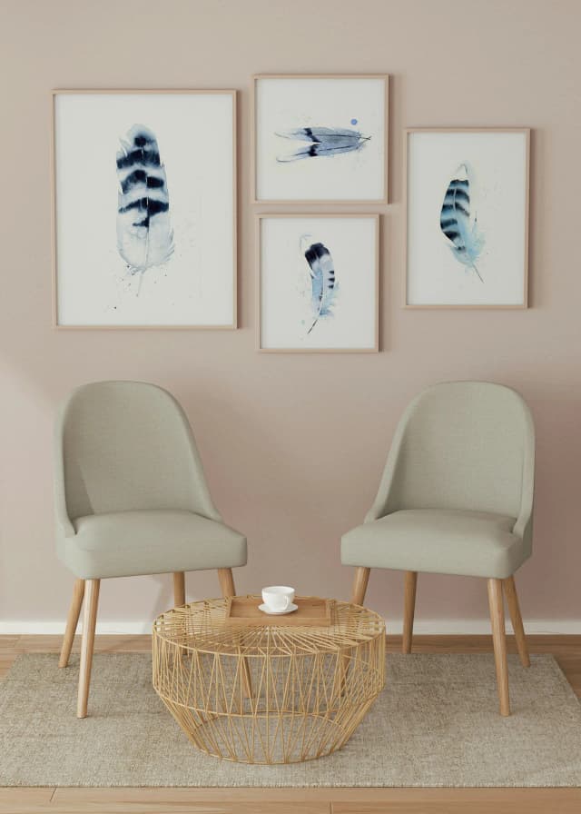 Owl shown in a room setting