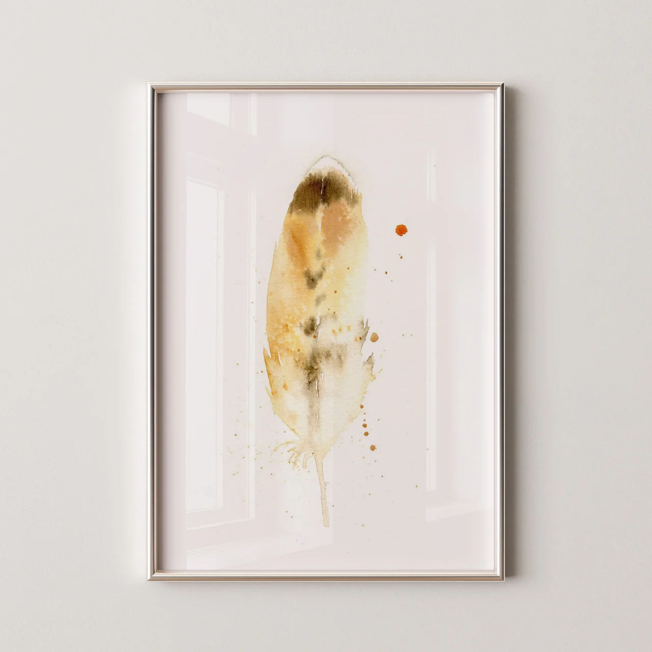 Hawk shown in a room setting