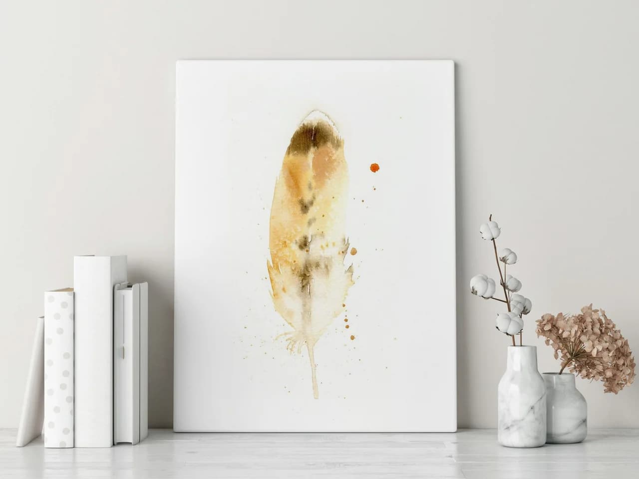 Hawk shown in a room setting