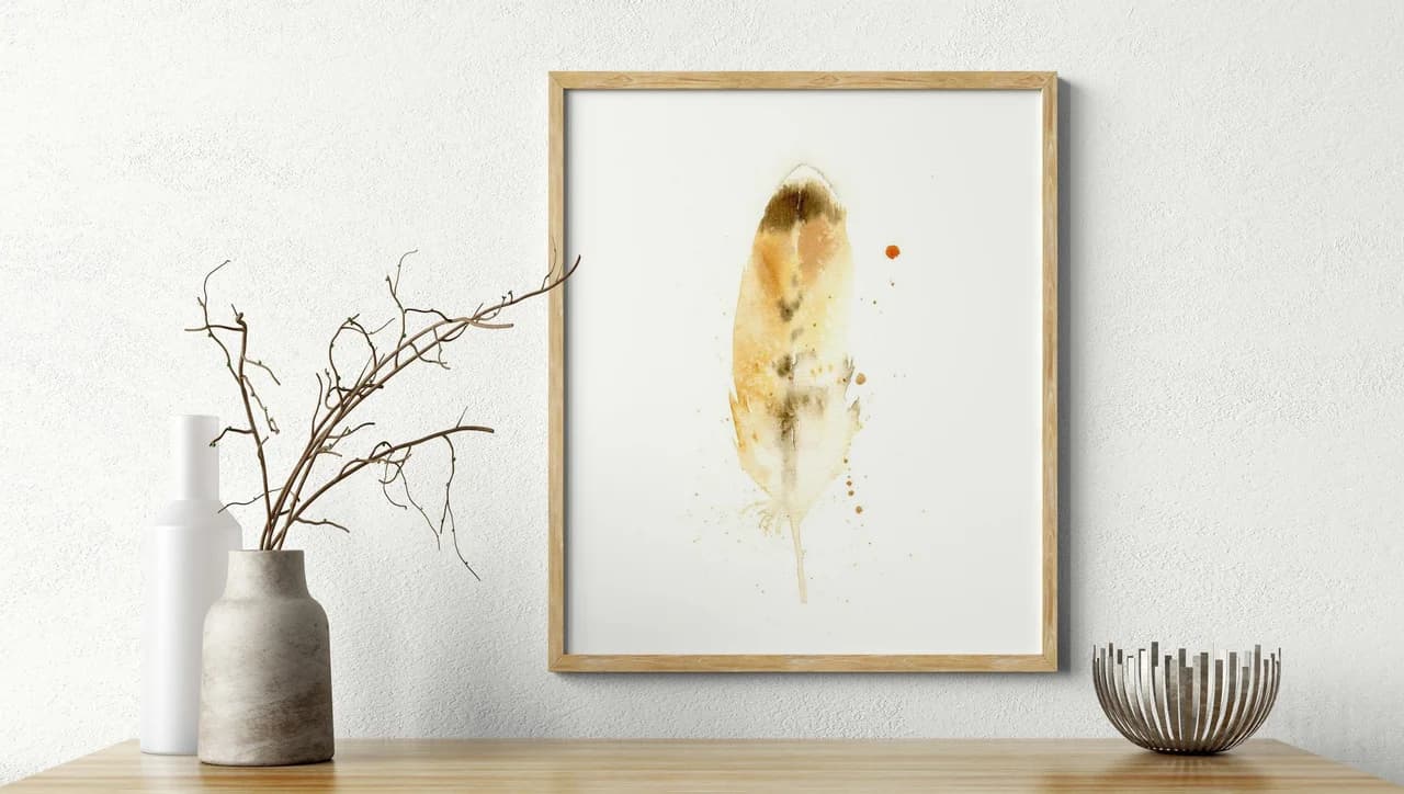 Hawk shown in a room setting