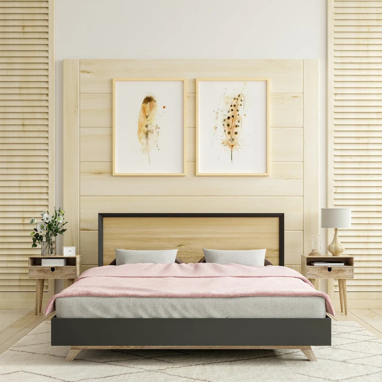 Hawk shown in a room setting