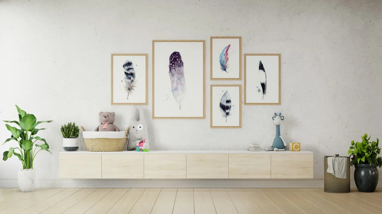 Common Raven shown in a room setting
