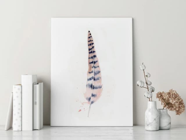 Pheasant shown in a room setting
