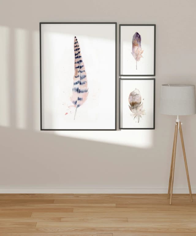 Pheasant shown in a room setting