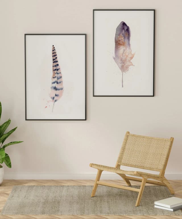 Pheasant shown in a room setting