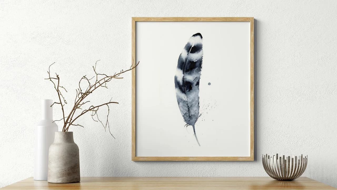 Hawk shown in a room setting