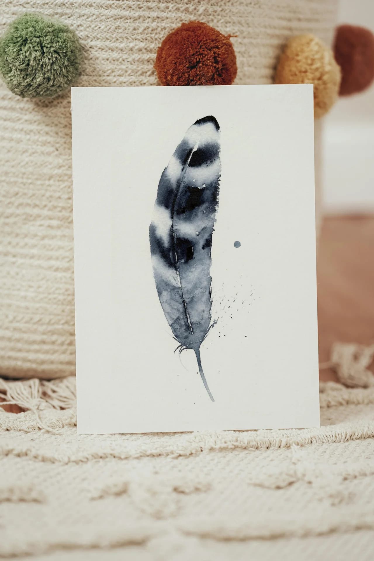 Hawk shown in a room setting