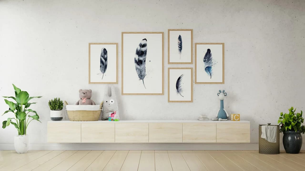 Hawk shown in a room setting