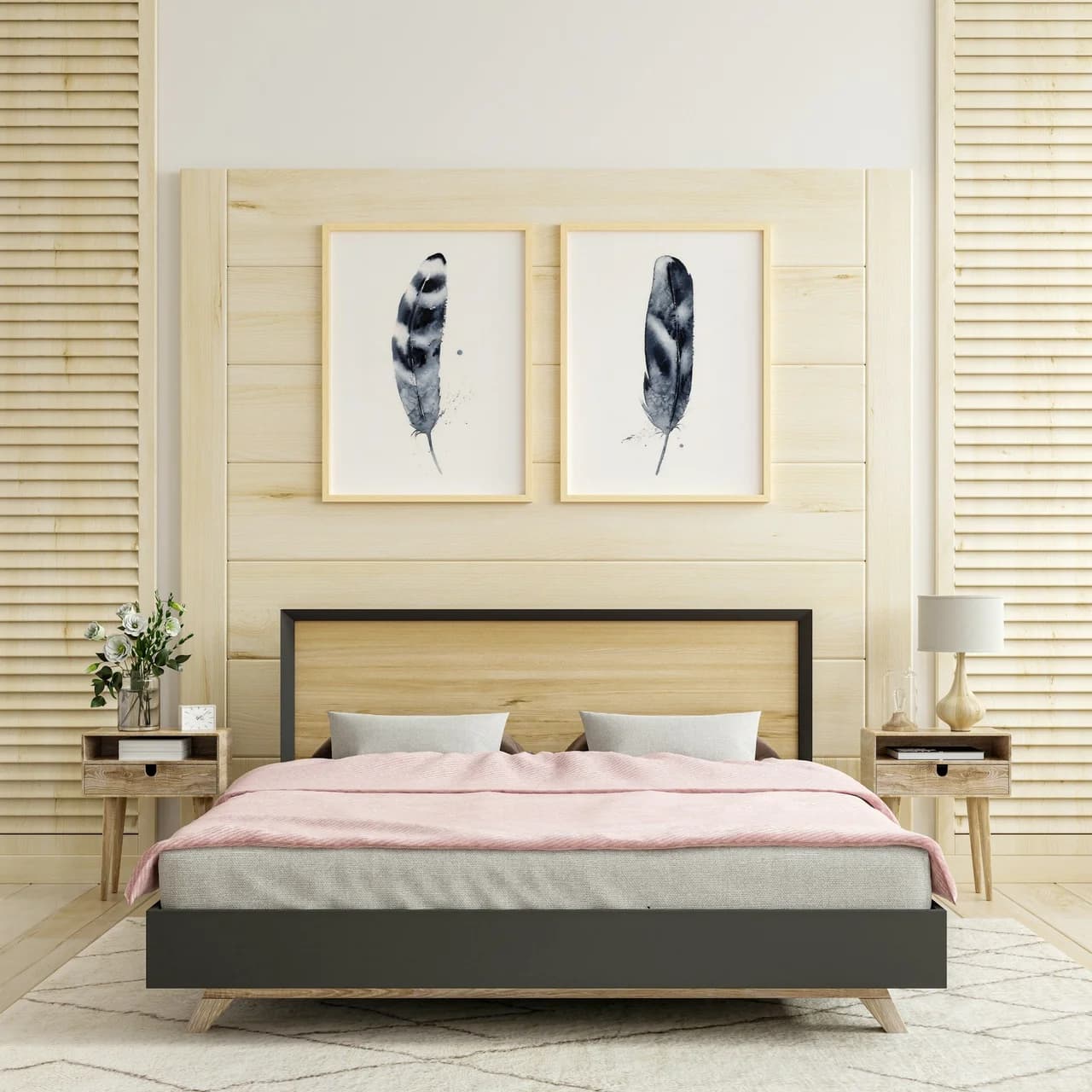 Hawk shown in a room setting
