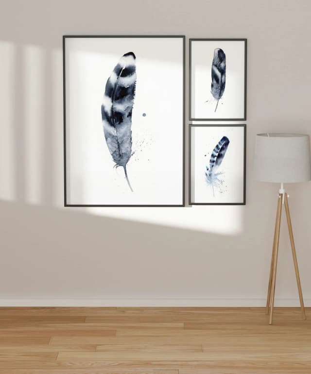 Hawk shown in a room setting