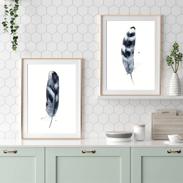 Hawk shown in a room setting