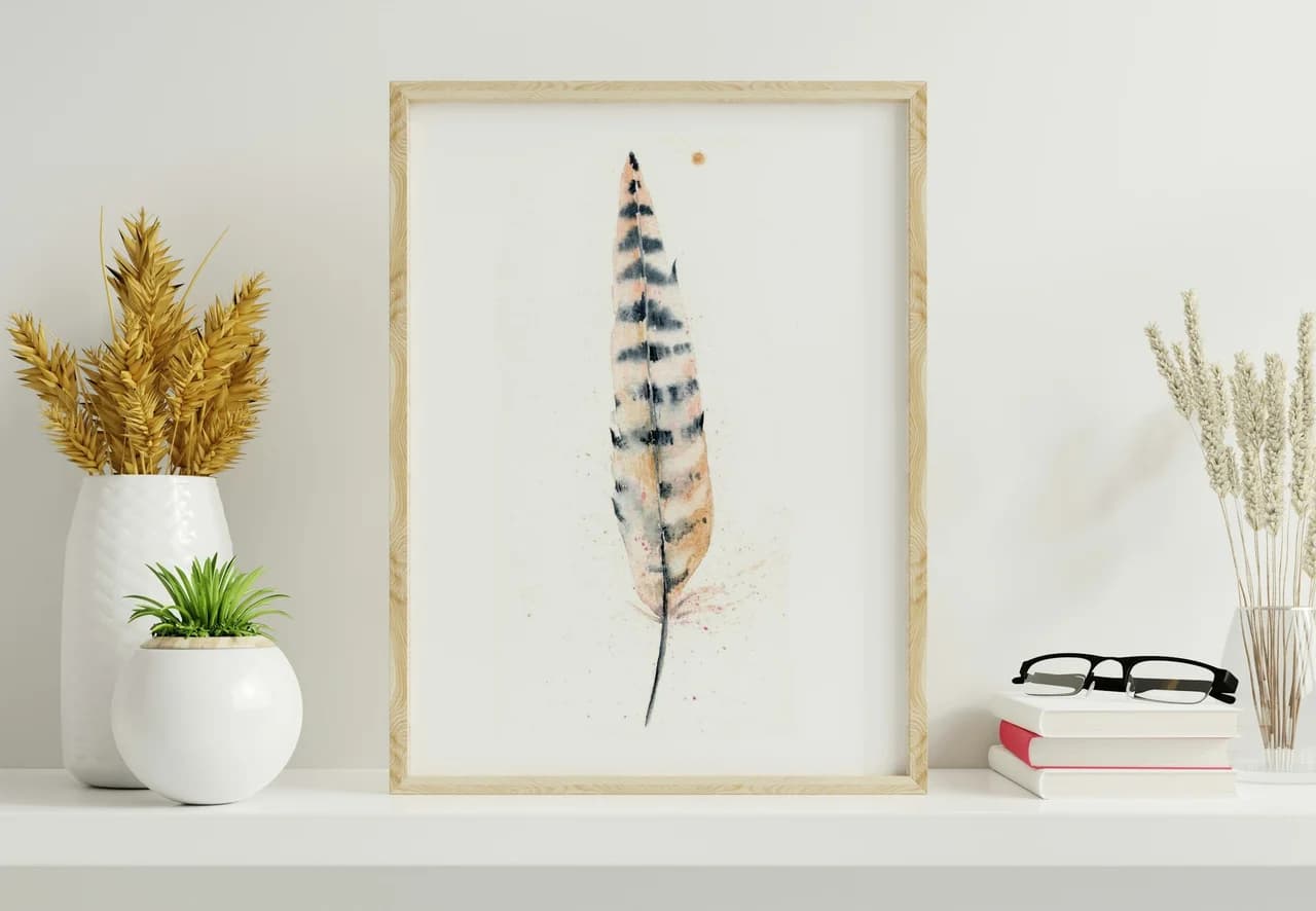 Pheasant shown in a room setting