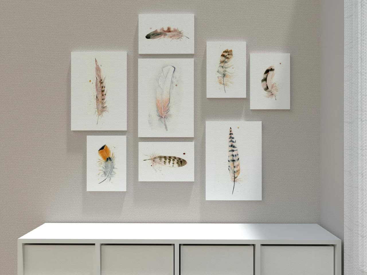 Pheasant shown in a room setting