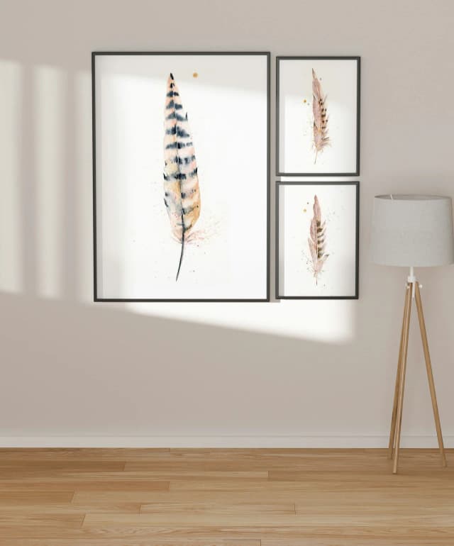 Pheasant shown in a room setting