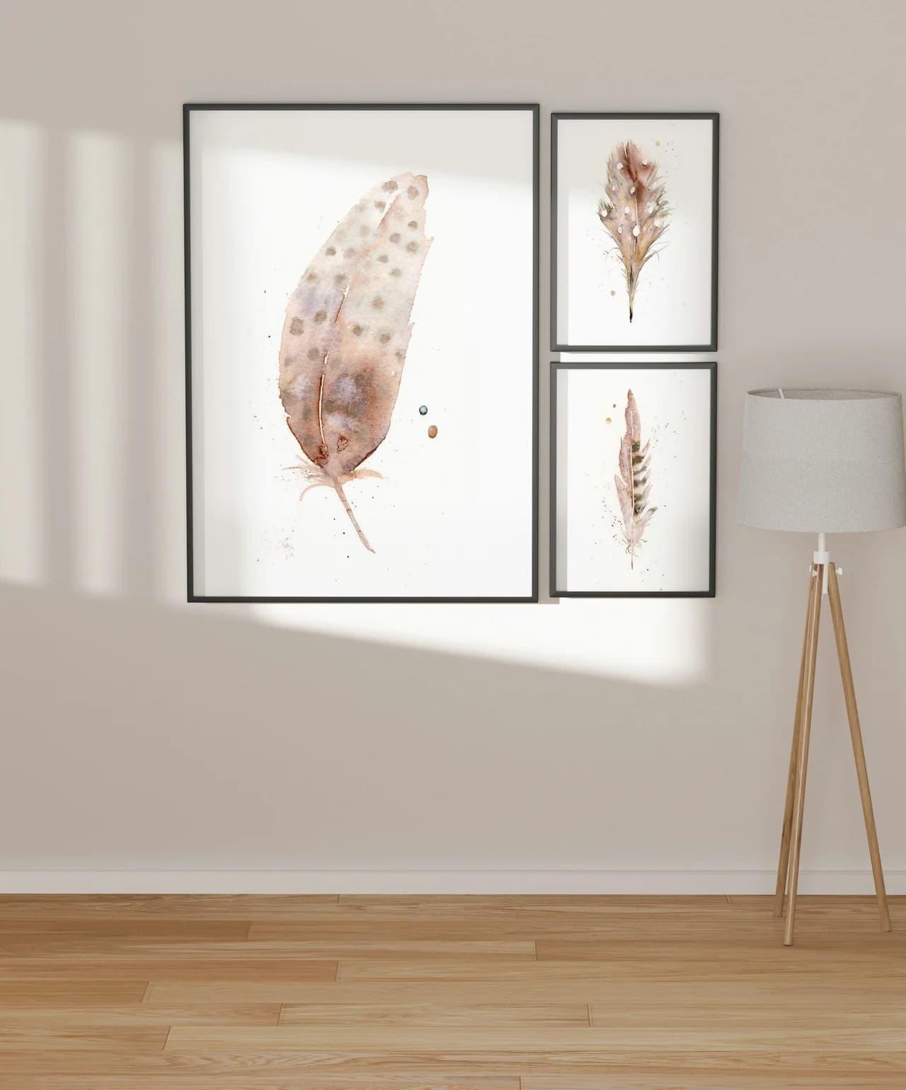 Spotted Towhee shown in a room setting